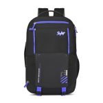 Skybags Porto Spacious 40L Weekender Backpack, 2 Compartments, Black-Blue