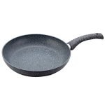 Wonderchef Granite Non-Stick Fry Pan 24cm for Kitchen, 1.8L, Non-toxic, Chemical & PFOA Free, Low-oil Cooking, Scratch-resistant, Gas Stove & Induction Friendly, Soft-Touch Handle, 2-Yr Warranty, Grey