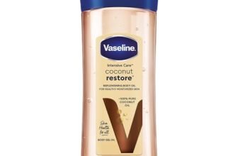 Vaseline Intensive Care Coconut Restore Body Oil | with Coconut Oil | Deep Moisture for Dry Skin | 200 ML