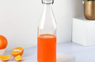 CELLO Aquaria Glass Water Bottle For Daily Use 1000 ml, Transparent | Durable & Stylish, Freezable & Fridge Safe, Leakproof & Leadfree Toughened Glass Water Bottle For Juices, Milk & Cold Beverages