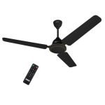 USHA TechnoAir R 1200mm BLDC Ceiling Fan with RF Remote | BEE 5 Star Rated Energy Efficient | 100% Copper Motor | High Air Delivery 220CMM | 3 Year Warranty | (Black)