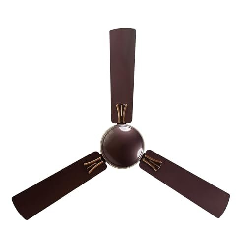 RR Signature 1200 MM Wavia High Speed Ceiling Fan for Home & Office, 35% Energy Saving, Designer Ceiling Fan, 2 Year Warranty (Cedar Brown)
