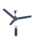 HAVELLS FAB|Remote Controlled|Low Noise|Upto 65% Energy Saving|Reverse Mode|30W with 3 Year Warranty BLDC Motor 1200 mm Ceiling Fan(5 Star | Denim Blue | Pack of 1)