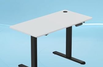 The Sleep Company – AeroPlus Electric Height Adjustable Desk | Ergonomic Work from Home Table | 4 Memory Presets | 2 Years Warranty | 1200 x 600 Thick Top | Free Installation | White & Black