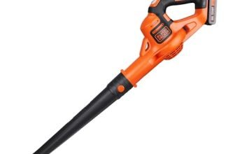 BLACK+DECKER GWC1820PCF-B1 18V Lithium-ion Cordless POWERCOMMAND™ Boost Leaf Blower, Runtime Upto 25 mins, Comes with with 1 Battery & 1 Charger, 209 km/h Blow Speed, Low Noise Design, Weight 1.7kg