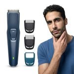 Philips India’s No.1 Men’s Trimmer* | Skin Safe Beard Trimmer for Men | Durapower tech | Self Sharpening Blades | Skin Protect Comb | 30 min runtime USB charging | No oil needed | 2yr warranty |BT1244
