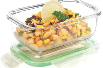 Signoraware Lunch Box Microwave Safe Food Container for Fridge Serving 1 Containers Glass Office Lunch Box(370 ml)