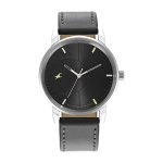 Fastrack Stunners Quartz Analog Black Dial Grey Leather Strap Watch for Guys – NS3278SL01