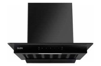 Glen Pace Slim 1200 CMH 60 cm T-Shape 60cm| Touch & Gesture Control| Autoclean| Filterless|Powerful Suction| Low Noise Auto Clean Chimney(Wall Mounted, Black)