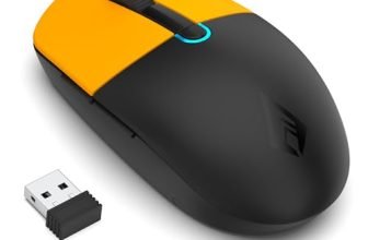 Archer Tech Lab Bluetooth Wireless Mouse with BT 5.0/3.0 & Wireless 2.4GHz USB Receiver3 DPI Settings (800/1200/1600)6 Buttons 63g Ergonomic Mouse for Laptop, PC, Mac,Tablet Smartphone(Precision 300)