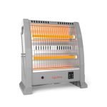Lifelong Dyno 800 Watts Quartz Room Heater for Home with 2 Power settings, ISI Certified, 2 Rod Heater for Room |Cord Length 1.5 Meter| 1 Year Manufacturer’s Warranty (LLQH925, Grey)