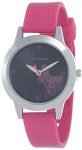 Sonata Quartz Analog Black Dial Pink Plastic Strap Watch for Women – NS87019SP01W
