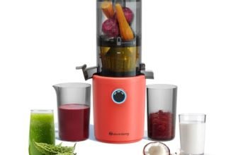 Atomberg Althea Cold Press Juicer For Home | High Nutrition | 40RPM | Easy To Use & Clean | Auto Reverse | XL Hopper | Safety Features | Ideal for Fruit, Veggie Juices, Coconut Milk | Sunset Orange