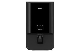Havells Aquas Neo Water Purifier, RO + UF Purification, Vital Magnesium Enriched, 7-stages, 7L Storage, Ideal for Borewell, Tanker & Municipal Water, Significant water savings, BIS Approved, Black