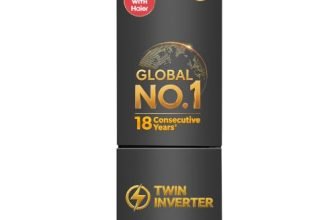 Haier 237 L 2 Star Frost Free Twin Inverter Double Door Bottom Mount Refrigerator with Extra Spacious 2X Veg Box (HEB-242EGBA-P, GE Black, 2026 Model)