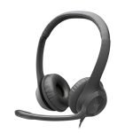 Logitech H390 Type-C Wired Headset for PC/Laptop, Stereo Headphones with Noise Cancelling Microphone, USB-C, in-Line Controls, Works with Chromebook – Graphite