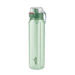 MILTON Aston 700 BPA & BPS-Free Water Bottle 700 ml| Food-Grade Plastic | One-Click Open | Leak-Proof | Sip & Gulp Lid I Ideal for Office, School, College, Gym, Green