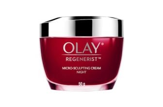 Olay Regenerist Micosculpting Night Cream | Hydrated, Plump, Bouncy Skin | with Hyaluronic Acid, Niacinamide and Peptides | Normal, Oily, Dry, Combination | 50g