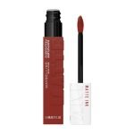 Maybelline New York Superstay Matte Ink Liquid Lipstick, Charmer | No budge bold color for 16H | Transferproof, Waterproof, Foodproof | Brown skin friendly