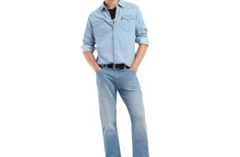 Levi’s Men’s 511 Slim Fit Mid Rise Jeans Light Indigo, 28