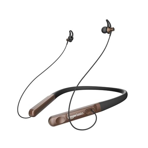 Amazon Basics True Wireless in-Ear Earbuds with Mic, Touch Control, IPX5 Water-Resistance, Bluetooth 5.3, Up to 55 Hours Play Time, Voice Assistance and Fast Charging (Blue)