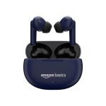 Amazon Basics True Wireless in-Ear Earbuds with Mic, Touch Control, IPX5 Water-Resistance, Bluetooth 5.3, Up to 55 Hours Play Time, Voice Assistance and Fast Charging (Blue)