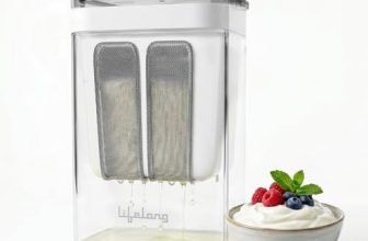 Lifelong 1.1L Stainless Steel Hung Curd Maker with 17.0 cm Length, Food Safe, BPA Free, Reusable Container for Greek Yogurt, Paneer, Cheese, and Sour Cream, White