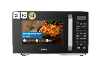 Midea 28 L Convection Microwave oven with Air Fry & Grill (MMOP03XA-ECSEBK) | 326 Auto cook menu | 900W | Child Lock