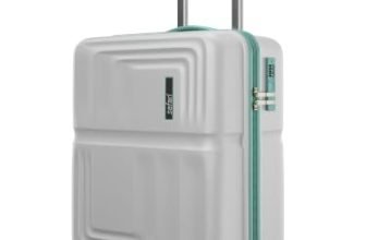 Safari Roma Hard Luggage Trolley Bag with 8 Wheels Cabin Size Carry on Suitcase – Fog Grey