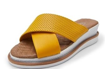 WOODS WOMEN’S YELLOW LEATHER SLIPPER 3 UK (36EURO) (JF 2103)