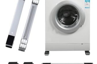 Adjustable Washing Machine Dolly, Extendable Appliance Roller Base | Aluminium construction, silver finish and rectangular design for appliance positioning and floor protection