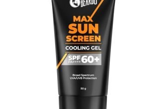 Beardo Max Cooling Gel Sunscreen SPF 60+ PA++++|UVA/UVB Protection | No White Cast |Ultra Lightweight Texture | Non-Greasy |Sunscreen for Men