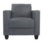 GODREJ INTERIO Quad 1 Seater Sofa, Grey