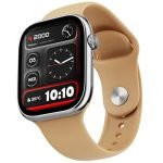 Fire-Boltt Ninja X Ring Smart Watch with 1.96” Large Display, Bluetooth Calling, Wireless Charging, AI Voice Assistant, 500+ Watch Faces, Health Suite, Smart Watch for Man & Woman – Mocha Mousse