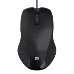 Portronics Toad 101 Wired Optical Mouse with 1200 DPI, Plug & Play, Hi-Optical Tracking, 1.25M Cable Length, 30Lakhs Click Life(Black)