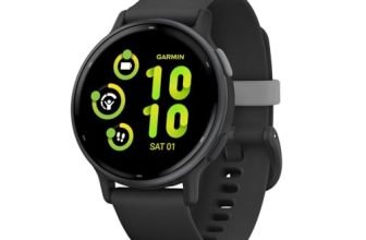 Garmin Vivoactive® 5, Health & Fitness GPS Smartwatch, 42mm, Black | 24/7 Health Monitoring, Built-In Sports Apps, Sleep Coach, Body Battery™ Energy Monitoring, Workout Benefit & Recovery Time