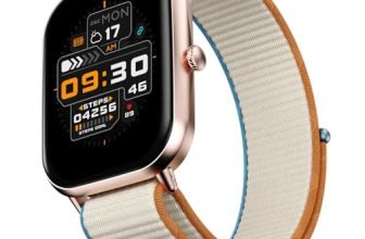 Fire-Boltt Ninja Call Pro Max Nyluxe Smart Watch 2.01″ with Bluetooth Calling, Voice Assistance, SpO2 & Heart Rate Monitor, 120+ Sports Modes, IP67 Waterproof, Smart Watch for Men & Women – Beige