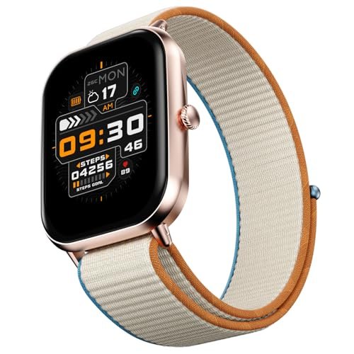 Fire-Boltt Ring X Smart Watch with 2.01” Always-On Display, Bluetooth Calling, Wireless Charging, AI Voice Assistant, 500+ Watch Faces, Health Suite, Smart Watch for Man & Woman – Pink S