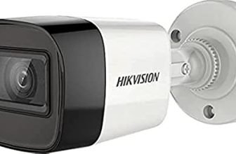 HIKVISION 2MP Outdoor Wired HD1080p with inbuilt Mic for Audio Recording DS-2CE16D0T-ITPFS + USEWELL BNC/DC, White