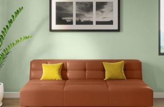 Interio by Godrej Suez 3-Seater Synthethic Leather Sofa