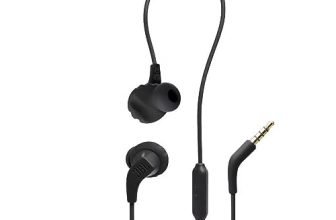 JBL Endurance Run 2, Sports in Ear Wired Earphones with Mic, Pure Bass, Sweatproof, Flexsoft eartips, Magnetic Earbuds, Fliphook & TwistLock Technology with Voice Assistant Support for Mobiles (Black)