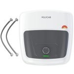 POLYCAB Superia DLX 5-Star 10 Litre Water Heater (Geyser) | Free Connecting Pipe | 7-Year Tank Warranty by POLYCAB | Anti Rust Glass Line Tank, Temperature Control Knob, Shock Resistant【White】【White】