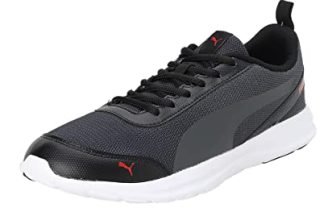 PUMA | Forbes Men’s Shoes | Black-Dark Shadow-High Risk Red | 9UK
