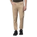 Red Tape Men Beige Solid Washed Cotton Spandex Skinny Jeans_RDM0087-32