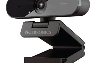 Zebronics FHD USB Webcam, 30FPS, 2P2G Lens, 2.0MP CMOS Sensor, Auto-White Balance, Auto-Exposure, Privacy Shutter, Built-in Mic, for Teams, FaceTime, PC/Laptop (Live Pro)