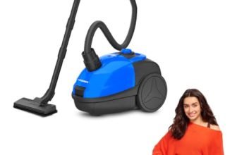 Eureka Forbes Omni Vac Vacuum Cleaner | 1200W Powerful Motor | 19 kPa Suction Power | 5 Cleaning Accessories | Auto Cord Winder | Multi-Surface Cleaning