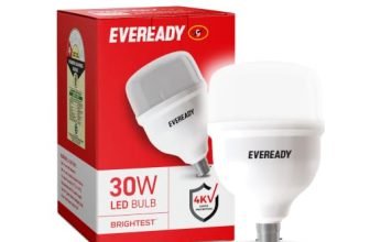 EVEREADY 30W LED Hammer Bulb, B22 Base, Cool Day Light (6500K) | High Lumens, Energy Efficient, 4KV Surge Protection, Long Lasting, B22 Base