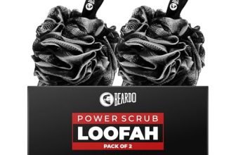 Beardo Power Scrub Large Loofah for bathing for men | Loofah Scrubber Exfoliator removes dead skin & Controls Oil | High Lather Creation | Cleanses & Exfoliates |Pack of 2 | Suitable for all Skin types | Made for Men & Women