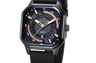 Daniel Hechter Paris Rivoli Collection Modern Analog Watch for Men with Octagon Dial and Silicon Band-DHM1003