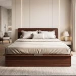 Interio by Godrej Juno King Size Wooden Bed with Box Storage